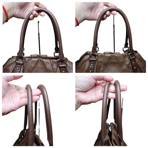 MCM Dark Brown Leather Shoulder Bag - Picture 6 of 7